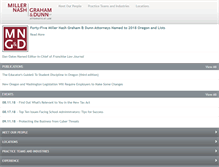Tablet Screenshot of millernash.com